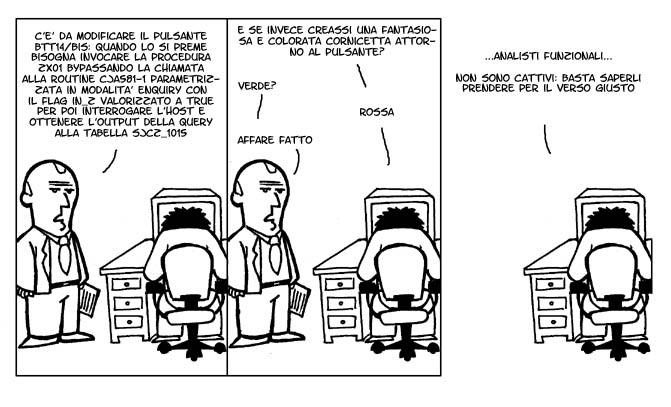 Sul complesso processo di progettazione delle specifiche funzionali